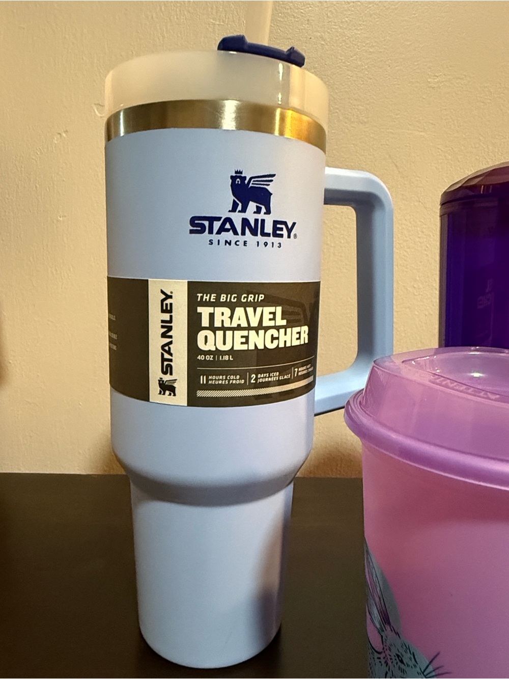 Stanley Light Blue Travel Quencher Tumbler